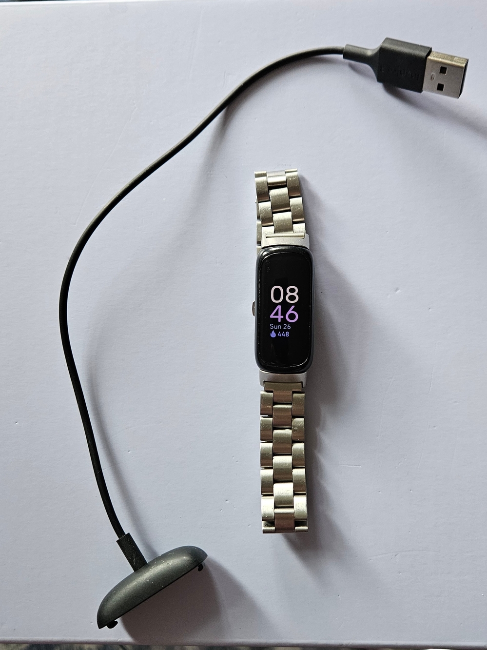 Fitbit Inspire 2 Silver Stainless Steel Smart Fitness Tracker